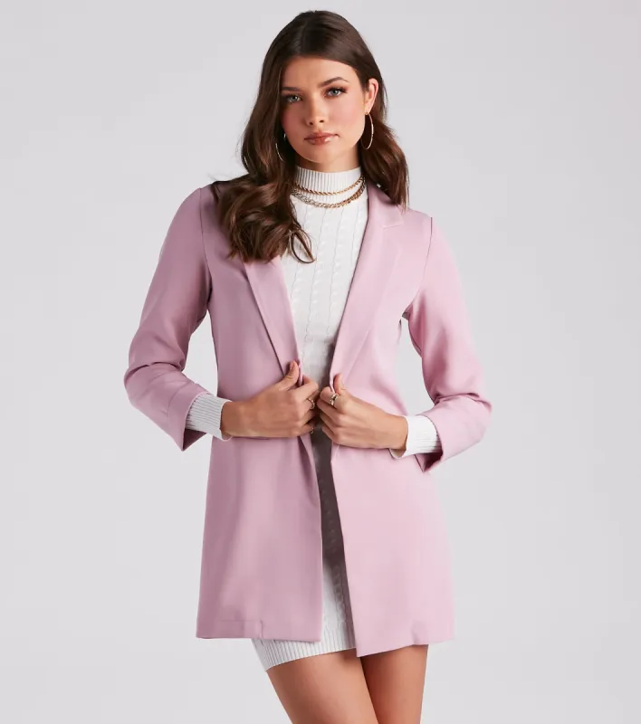 CLEARANCE - Biz Call 3/4 Sleeve Boyfriend Blazer sold by Windsor