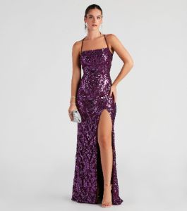 Lana Sequin Mesh Formal Dress sold by Windsor