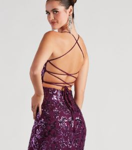 Lana Sequin Mesh Formal Dress sold by Windsor