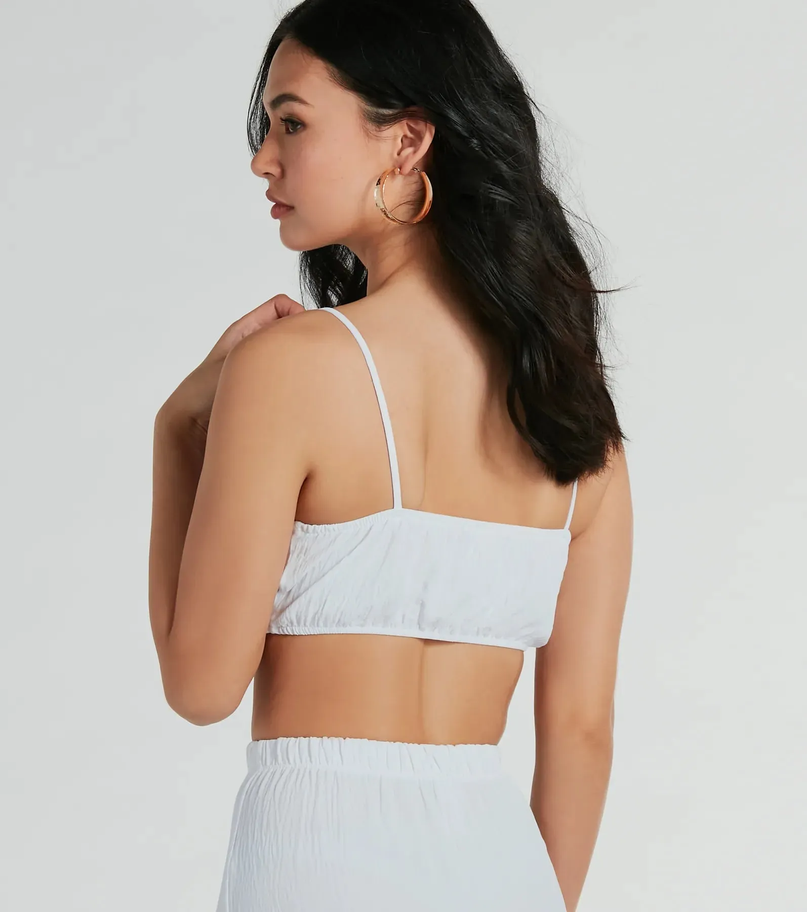 Flawless Duo Ruched Tube Crop Top sold by Windsor product image thumbnail 2