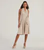 Delightful Charm Halter A-Line Midi Dress sold by Windsor