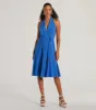 Delightful Charm Halter A-Line Midi Dress sold by Windsor