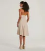Delightful Charm Halter A-Line Midi Dress sold by Windsor