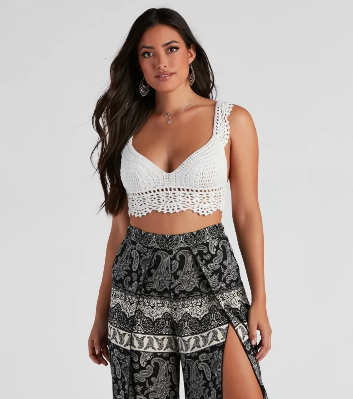 Chella Forever Crochet Crop Top sold by Windsor