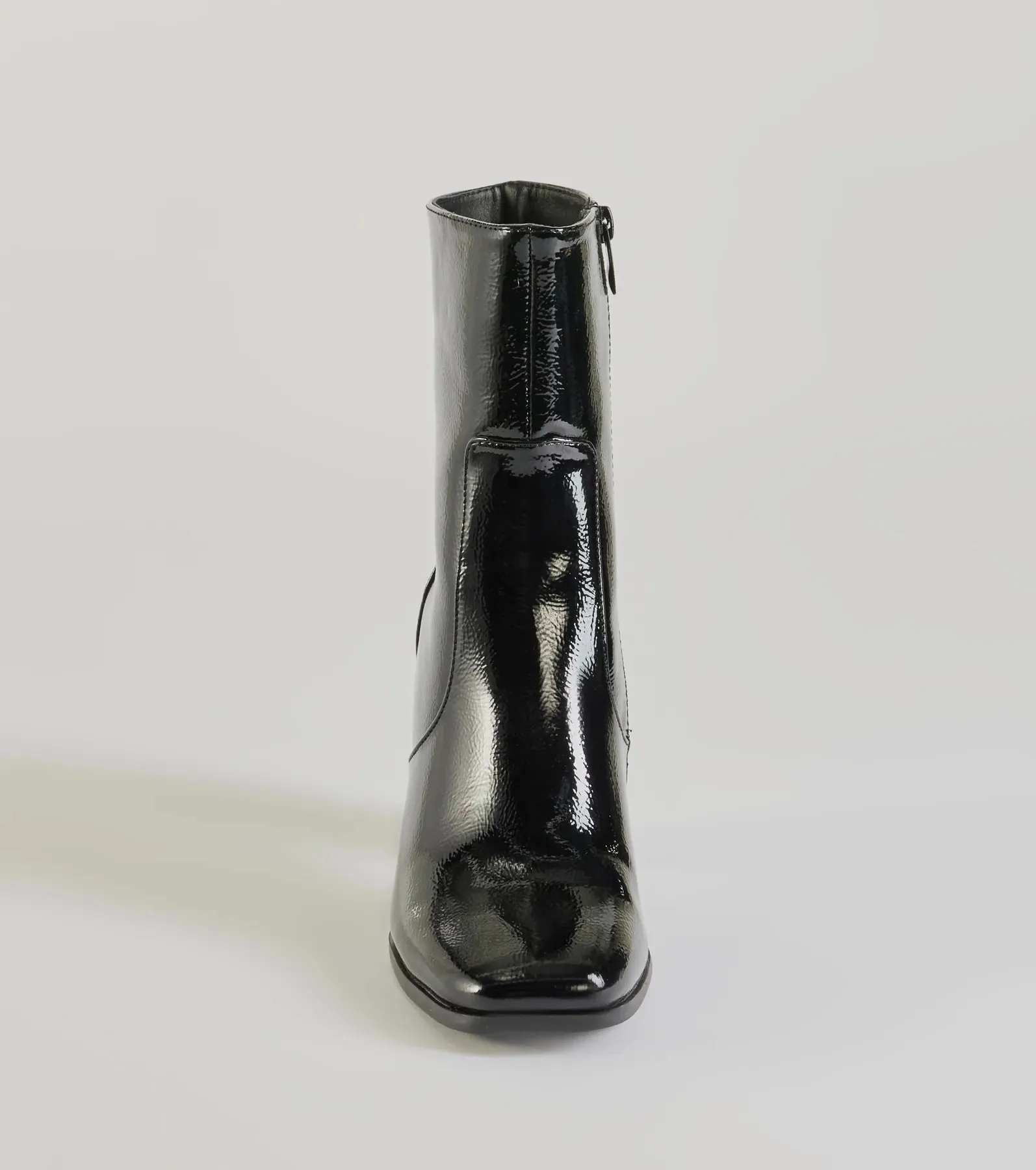 Bold Baddie Faux Patent Leather Ankle Booties sold by Windsor product image thumbnail 3