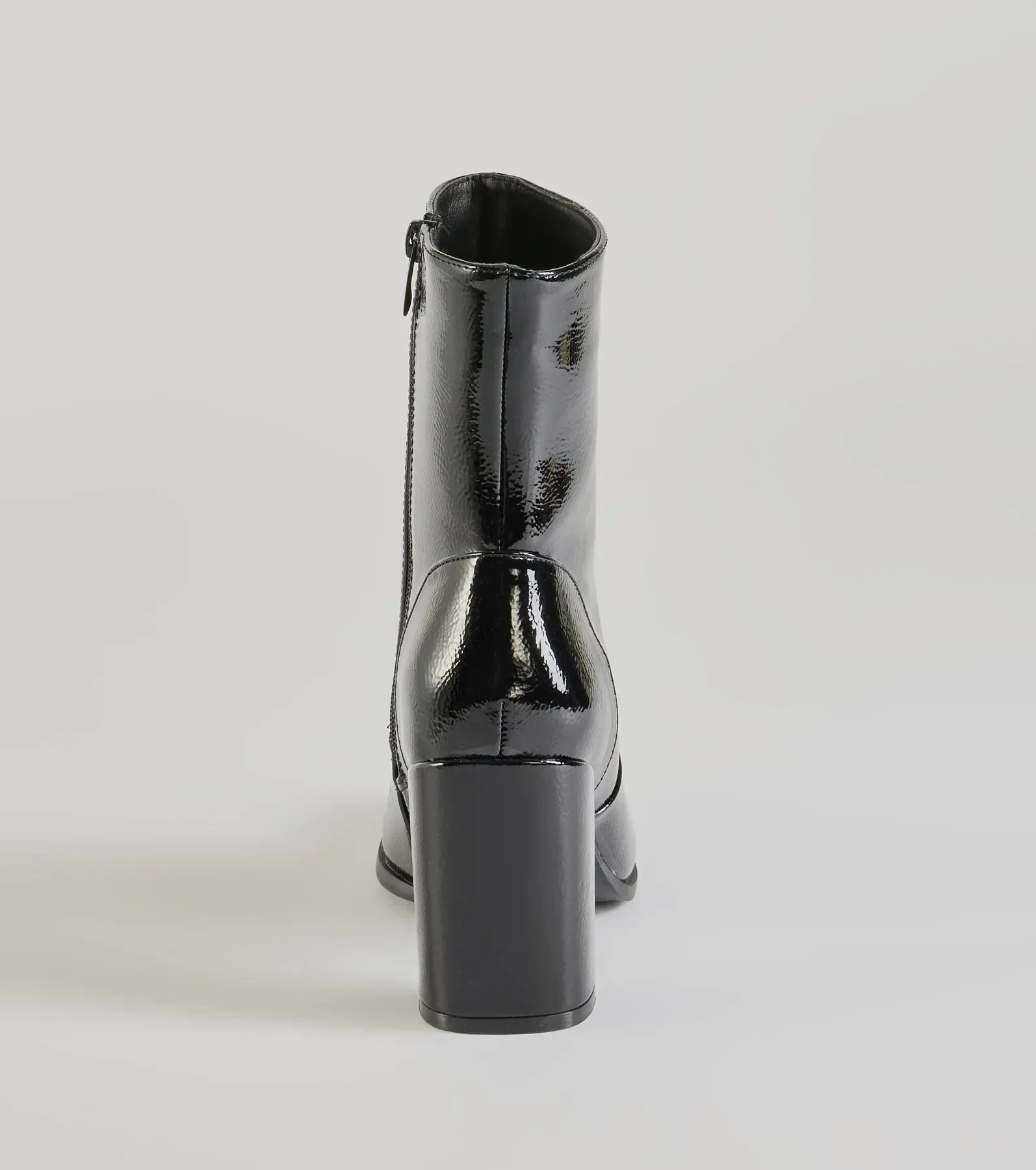 Bold Baddie Faux Patent Leather Ankle Booties sold by Windsor product image thumbnail 4