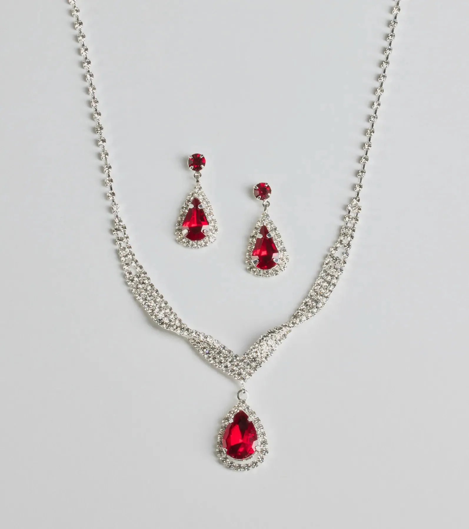 Gorgeous Radiance Gemstone Necklace And Earrings Set sold by Windsor product image thumbnail 2