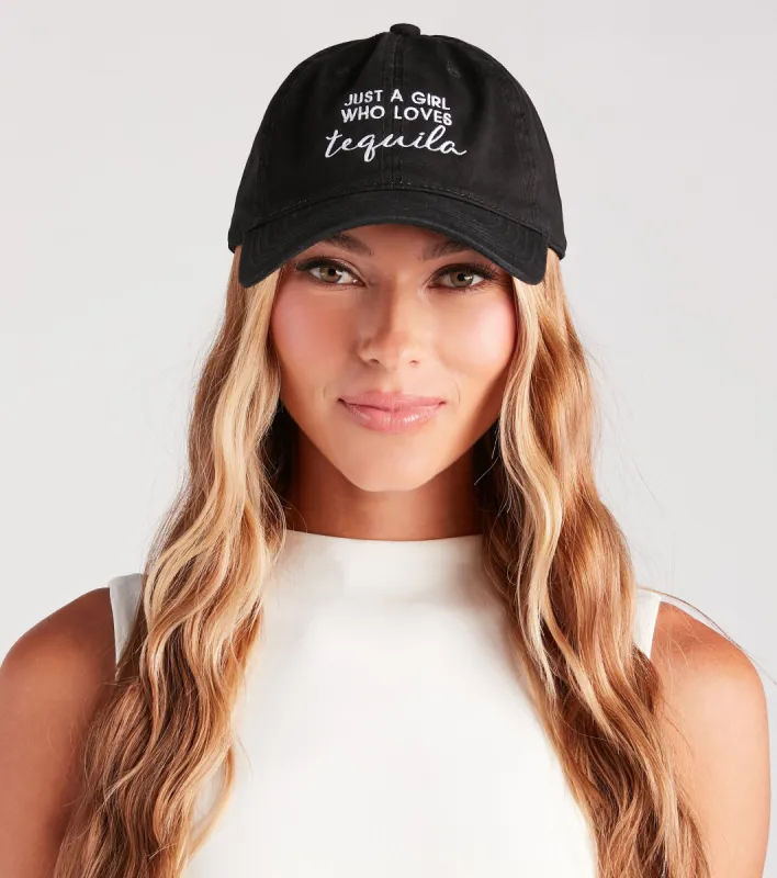 Just A Girl Who Loves Tequila Baseball Cap sold by Windsor