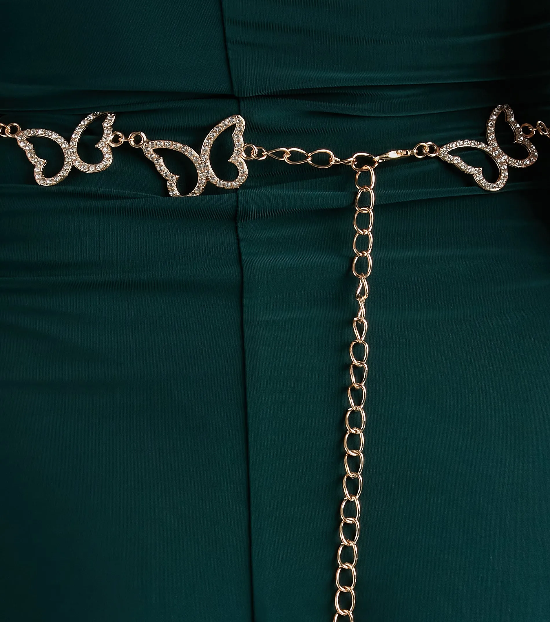 Time To Flutter Rhinestone Butterfly Chain Belt sold by Windsor product image thumbnail 2