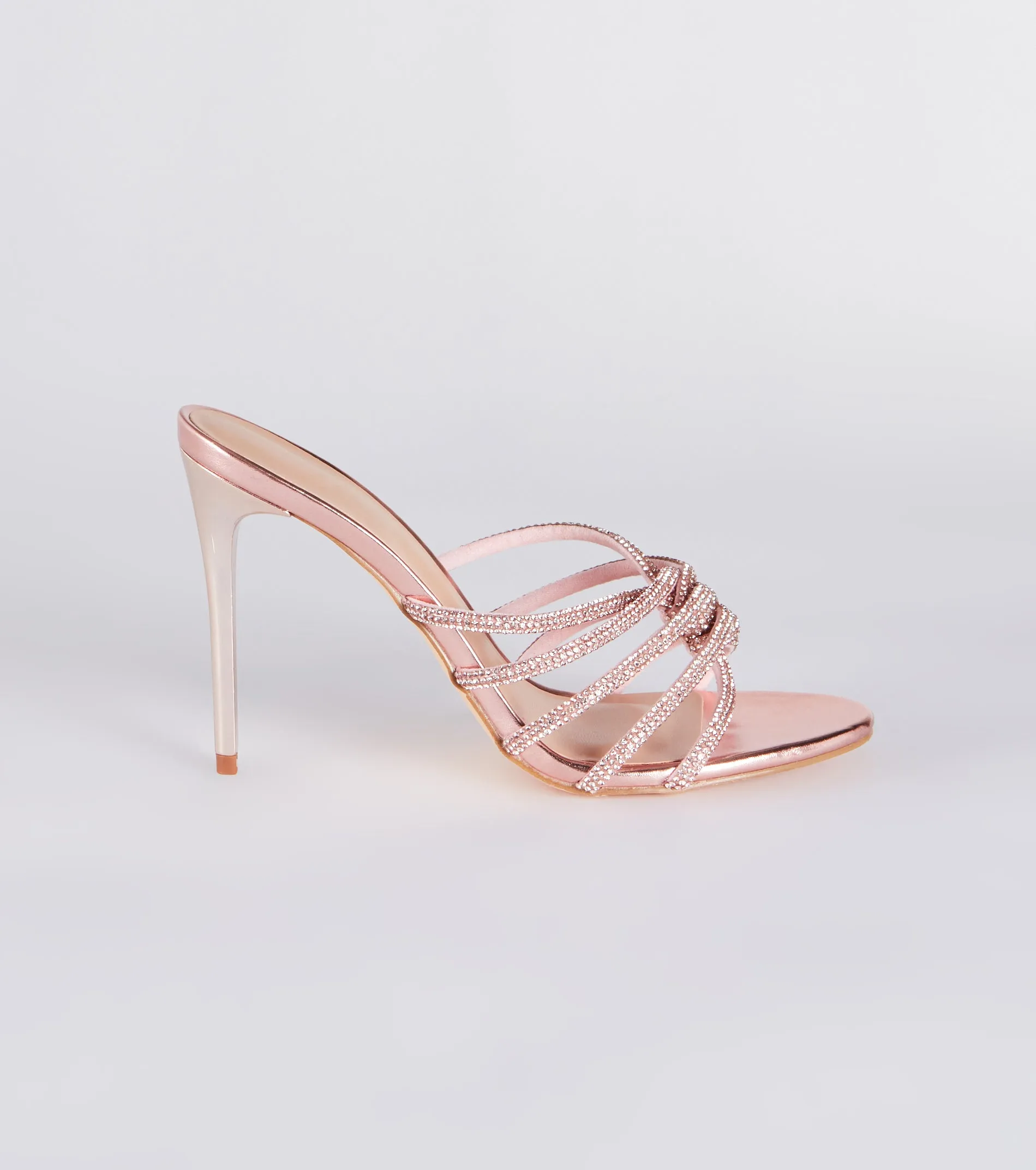 Show Up And Sparkle Rhinestone Metallic Mules sold by Windsor product image thumbnail 2