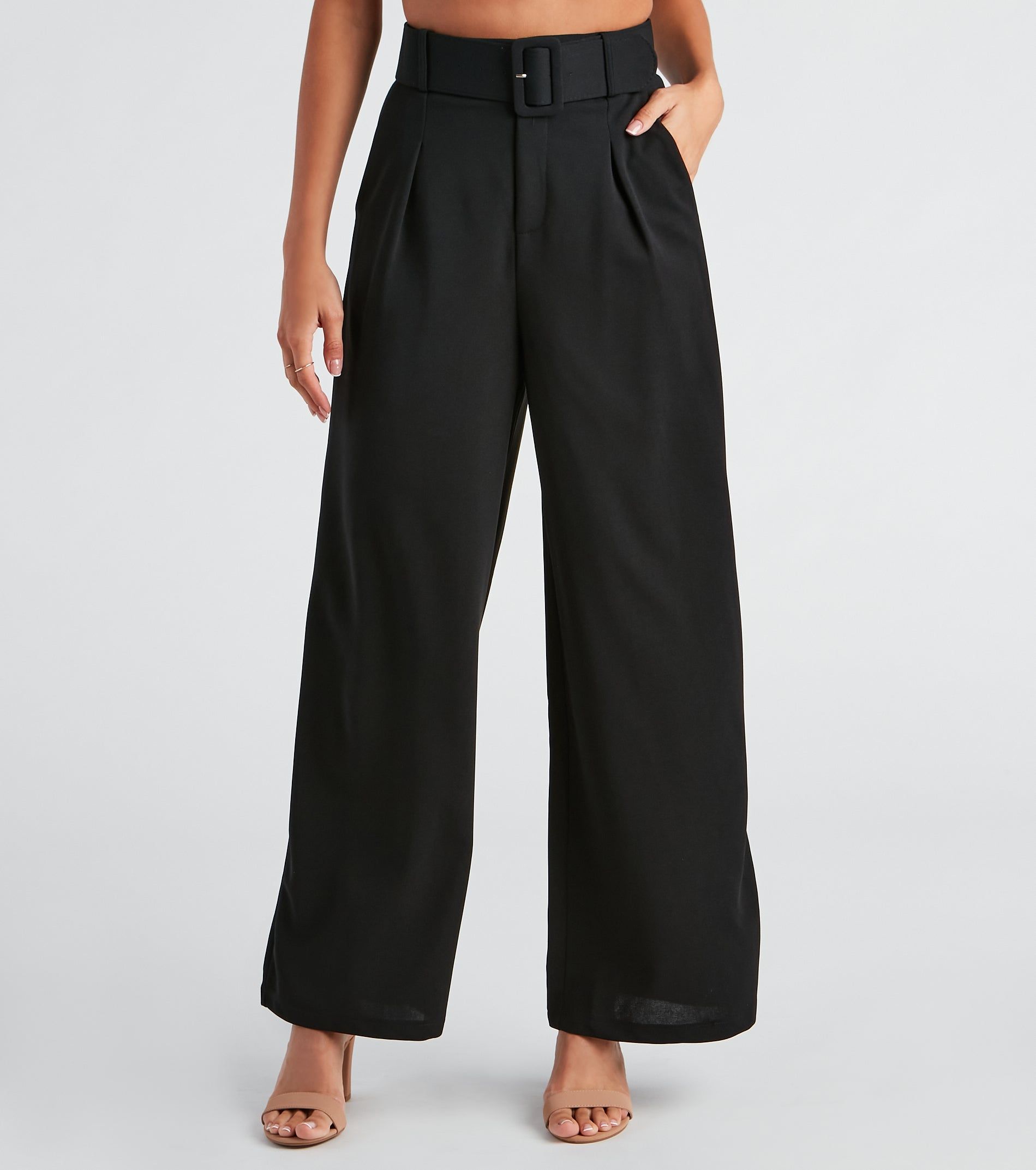 CLEARANCE - Flip In Reverse Belted Trouser Pants sold by Windsor