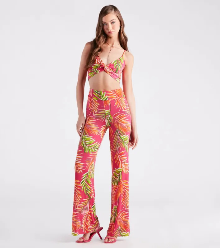 Tropical Destination High Waist Palazzo Pants sold by Windsor