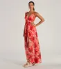 Vacay Attitude V-Neck Floral Tropical Maxi Dress sold by Windsor