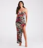 Vacation Mode Tropical Print Maxi Dress sold by Windsor