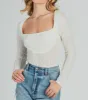 Revival Texture Knit Long Sleeve Bodysuit sold by Windsor