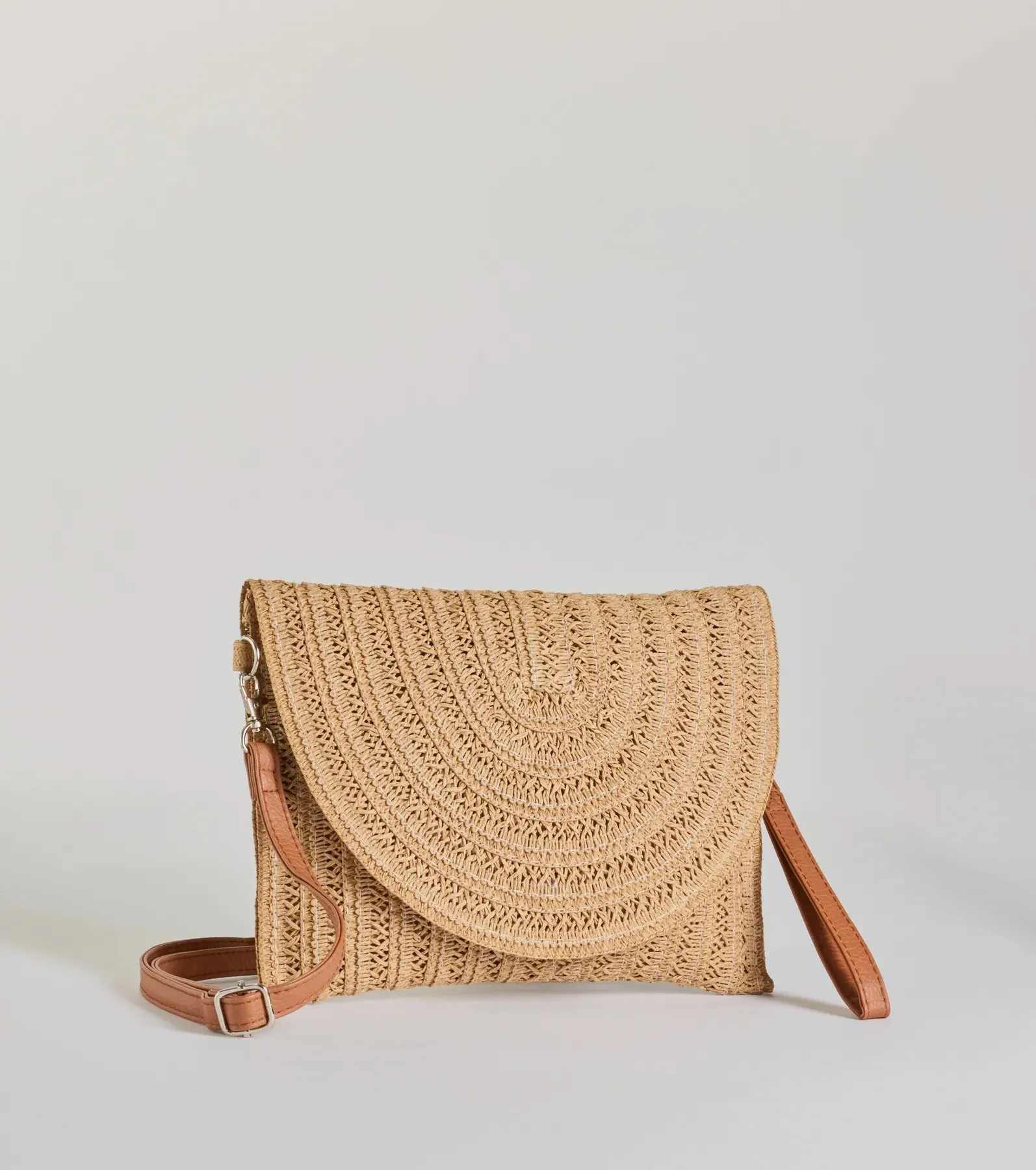 Cute Retreat Straw Envelope Clutch Crossbody Bag sold by Windsor