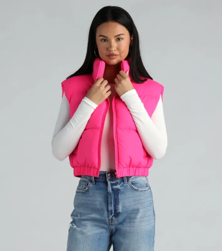 Layer Up Sleeveless Puffer Vest With Pockets sold by Windsor