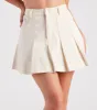 If You Pleats Denim Mini Skirt sold by Windsor