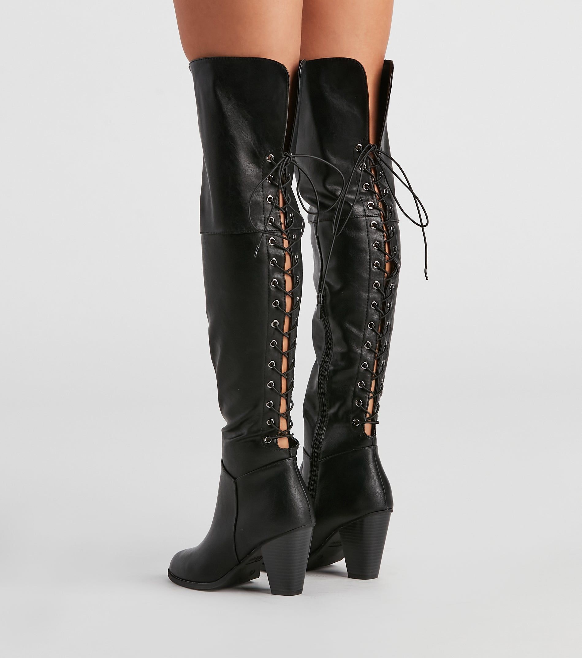 Rule The Scene Knee-High Boots sold by Windsor product image thumbnail 2