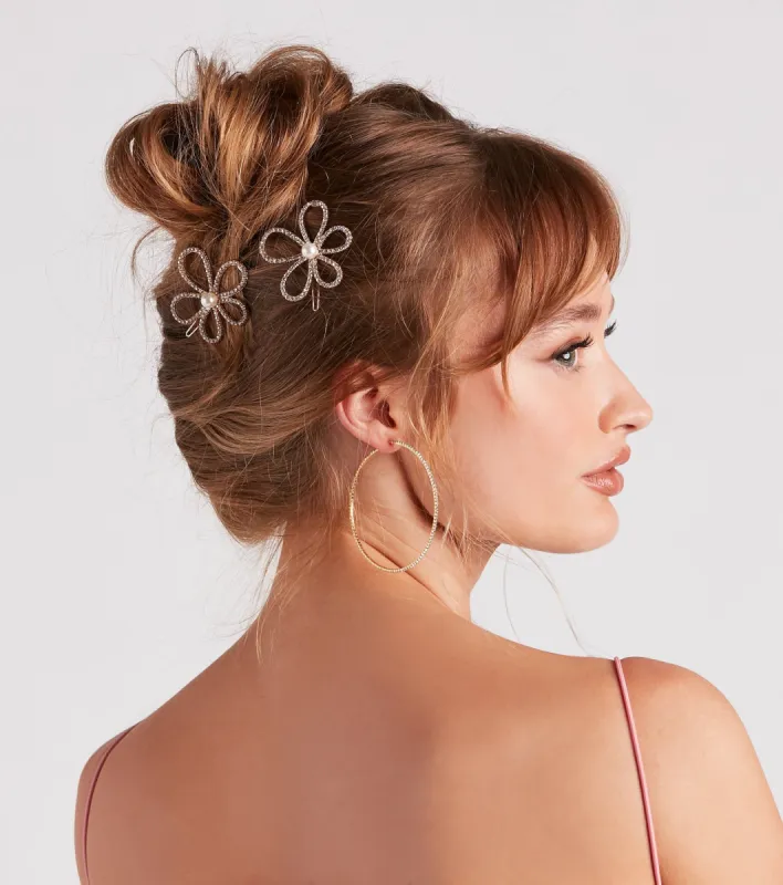 Delicate Blooms Flower Hair Clips sold by Windsor