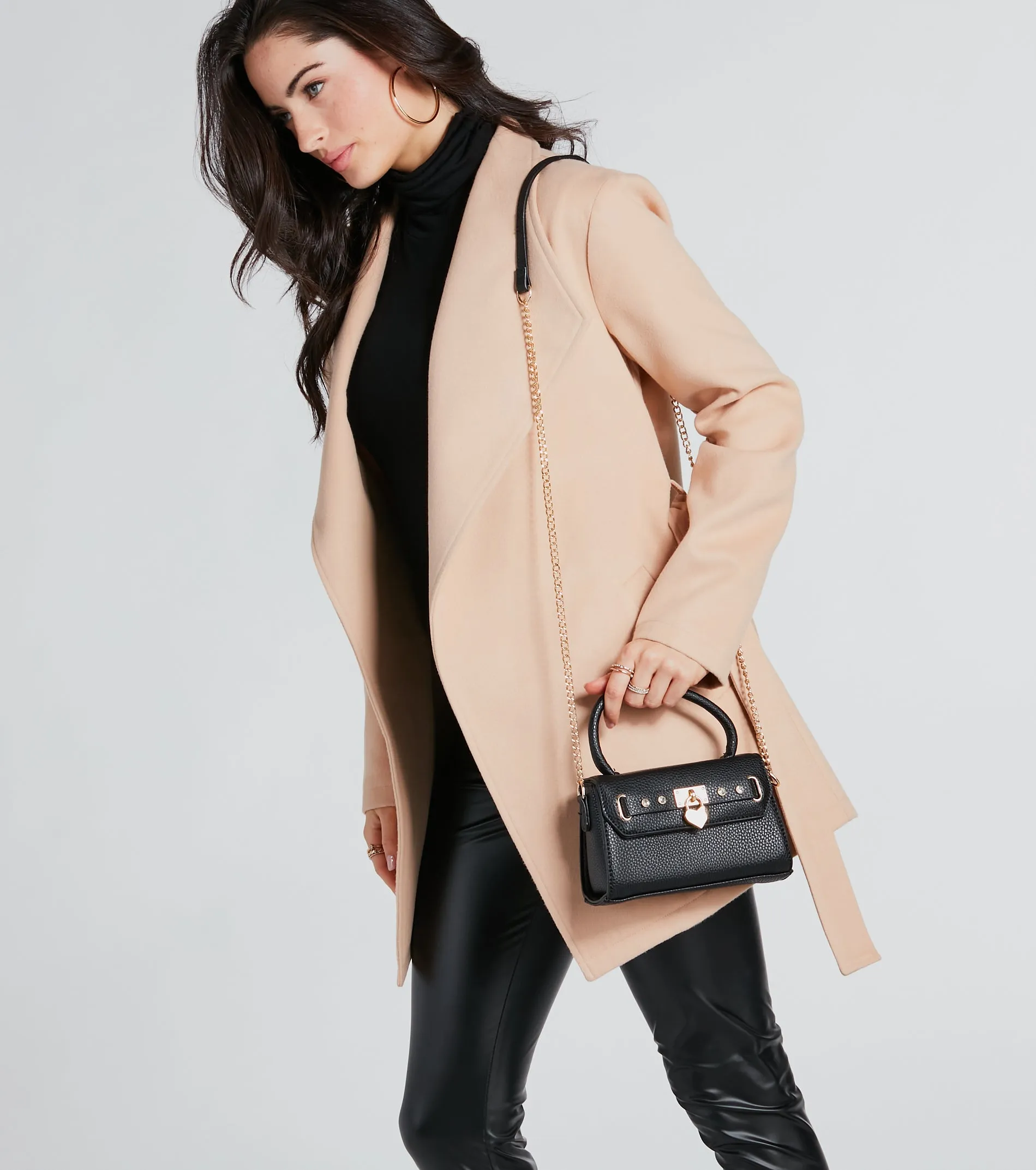 New Lover Heart Charm Mini Satchel Handbag sold by Windsor product image thumbnail 2