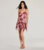 Sweet Dreams Hanky Hem Floral Mini Dress sold by Windsor