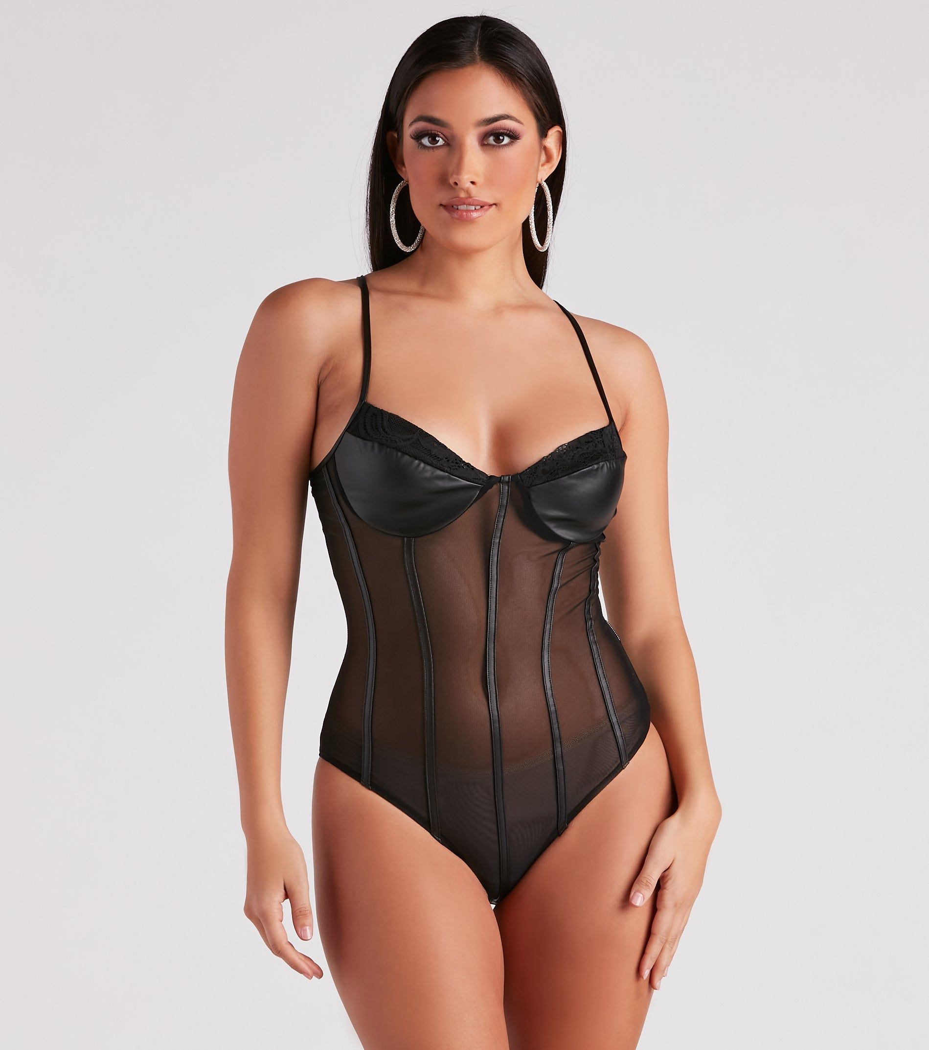 Daring Desire Mesh Lace Bodysuit sold by Windsor product image thumbnail 4