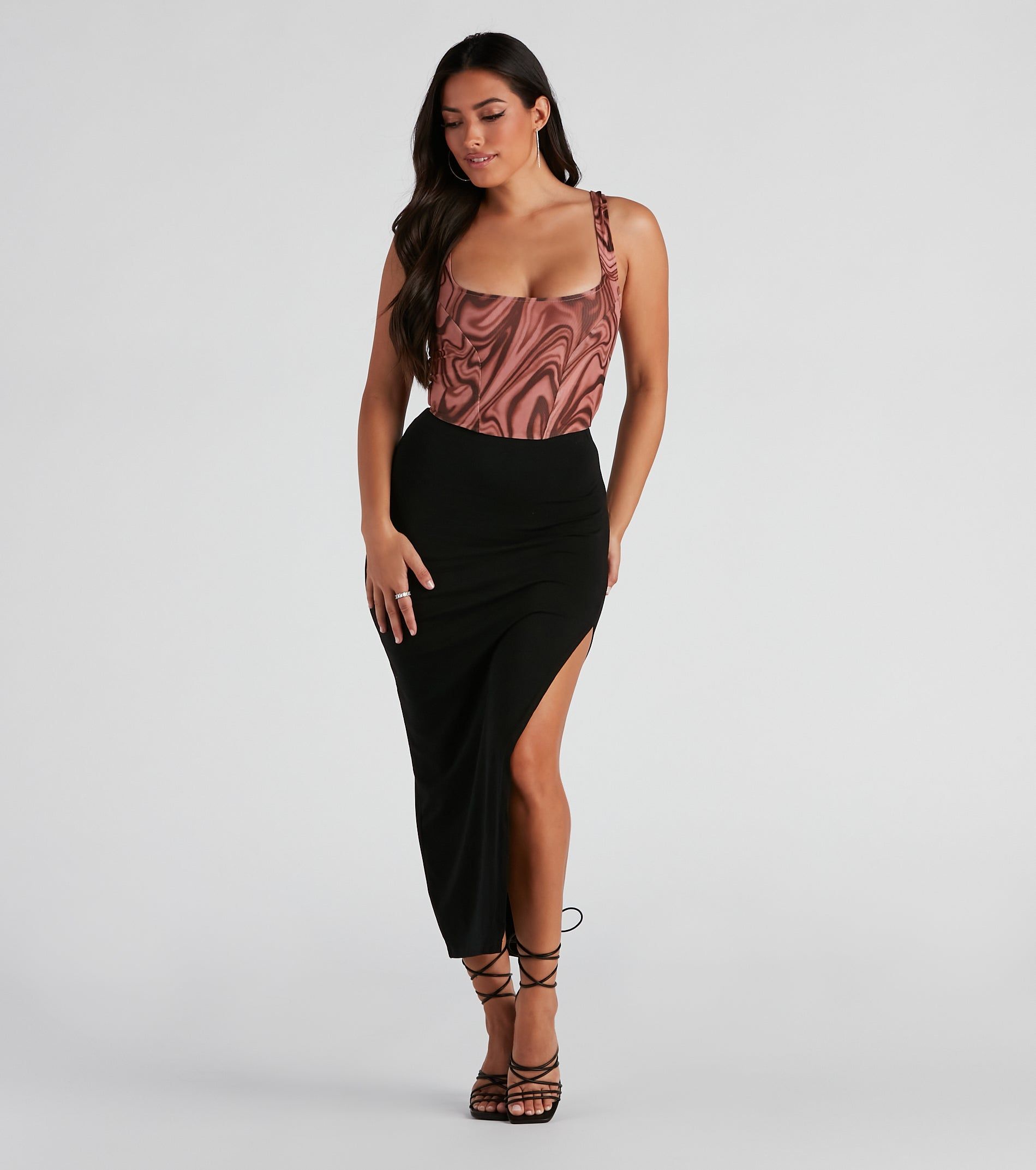 Sunkissed Girl Slit Midi Skirt sold by Windsor product image thumbnail 2