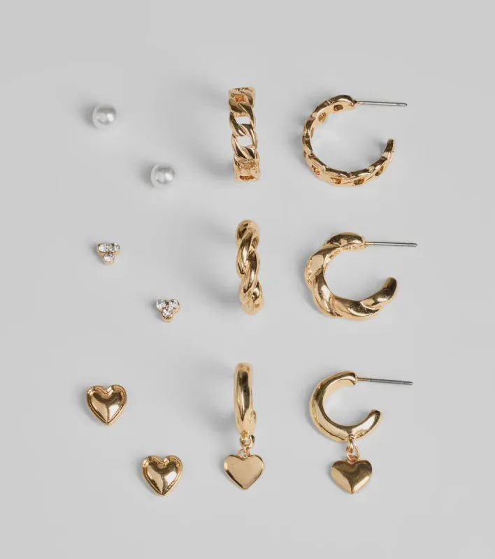 Immense Charm Six-Pack Earrings Set sold by Windsor