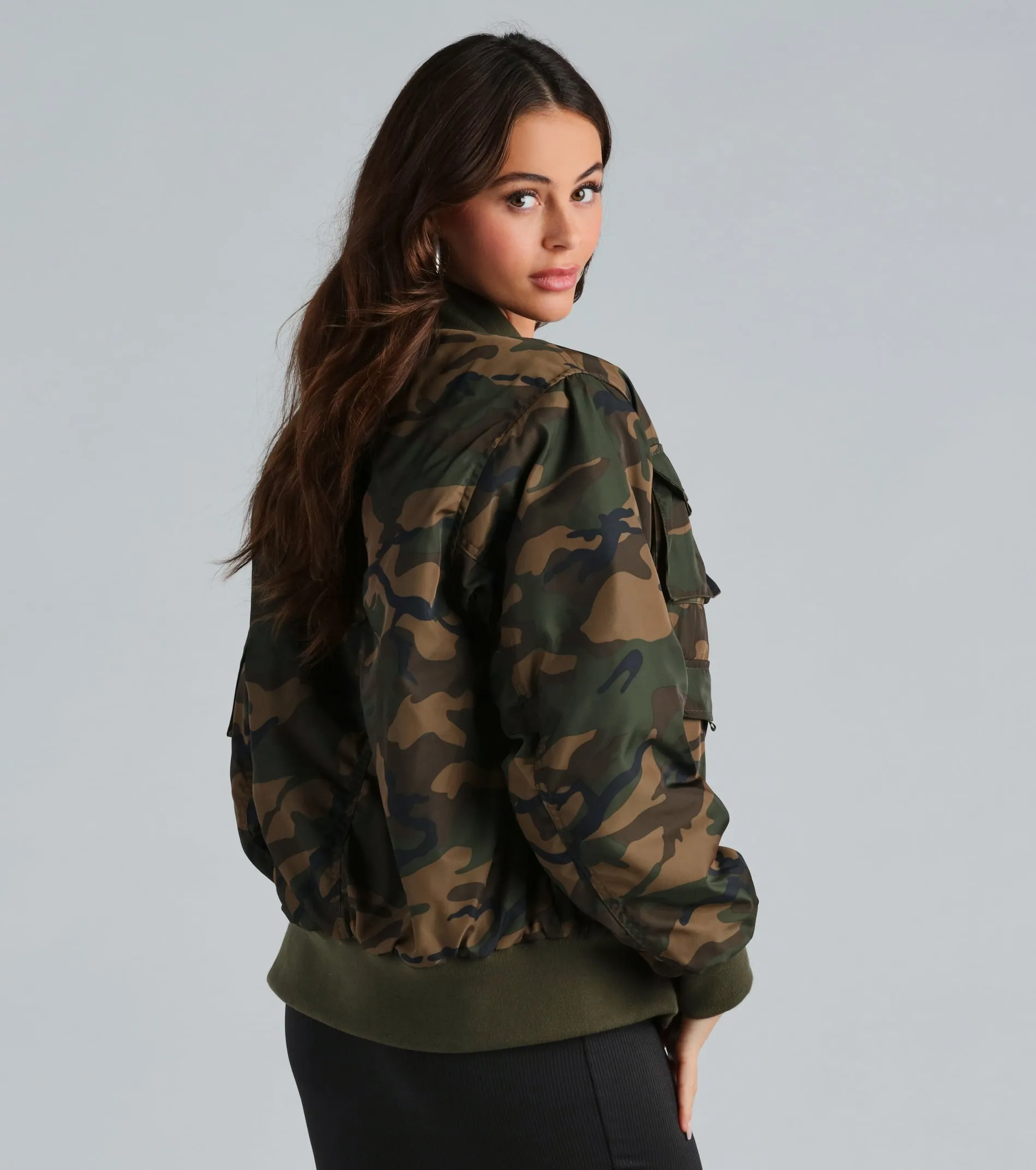 Mission Accomplished Camouflage Bomber Jacket sold by Windsor product image thumbnail 2