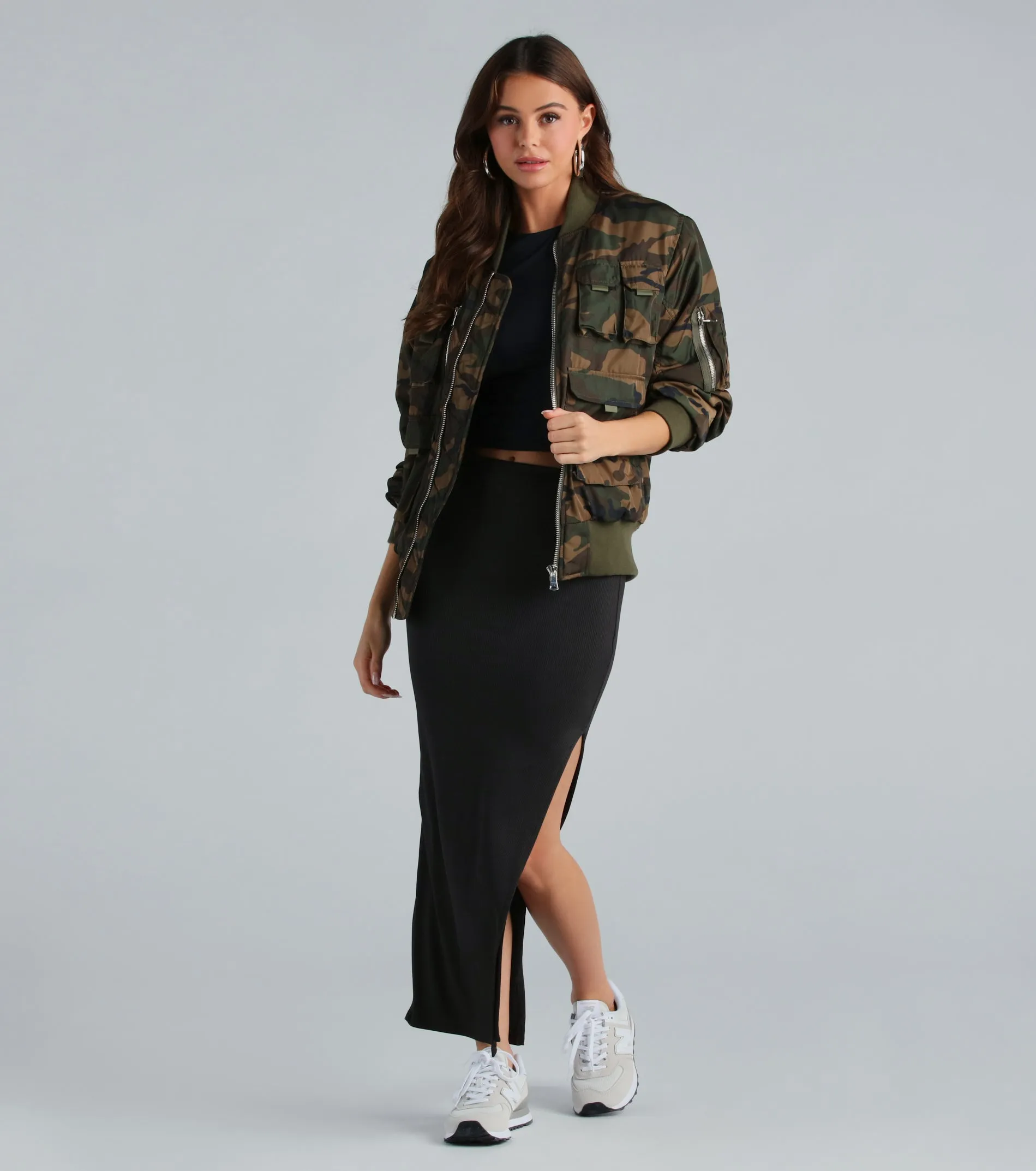 Mission Accomplished Camouflage Bomber Jacket sold by Windsor product image thumbnail 3