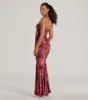 Gorgeous Aura Strapless Floral Tie-Dye Maxi Dress sold by Windsor