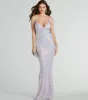 Shannon Lace-Up Sequin Mesh Mermaid Formal Dress sold by Windsor
