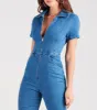 Style Goals Flared-Leg Denim Jumpsuit sold by Windsor