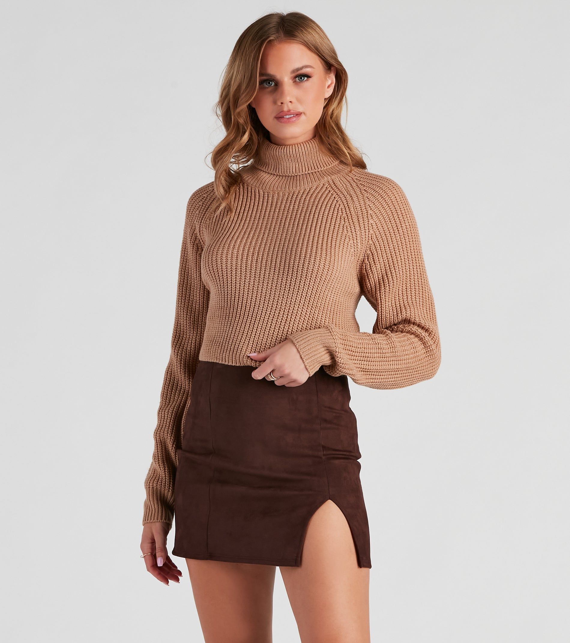 Turn-Heads Lace Up Crop Sweater sold by Windsor