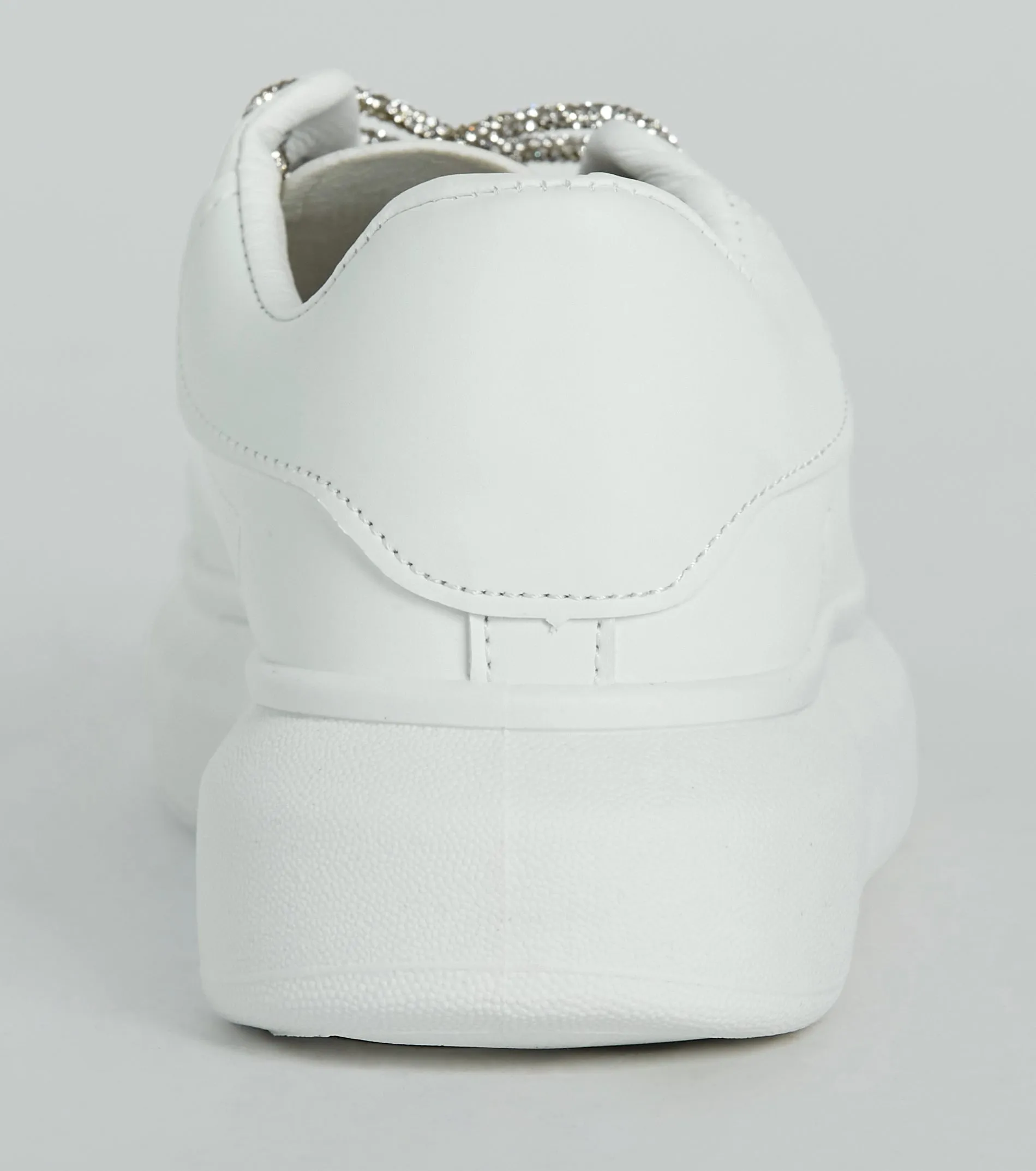 Glam Squad Faux Leather Rhinestone Sneakers sold by Windsor product image thumbnail 4