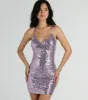 She's The Gift Strappy Back Sequin Party Dress sold by Windsor