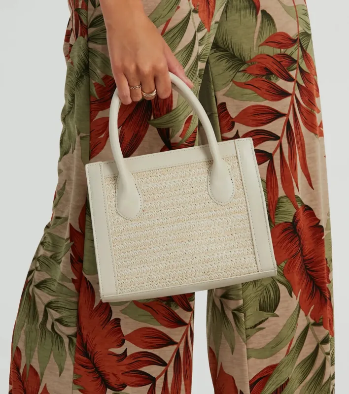 Boho Chic Crossbody Straw Tote Bag sold by Windsor