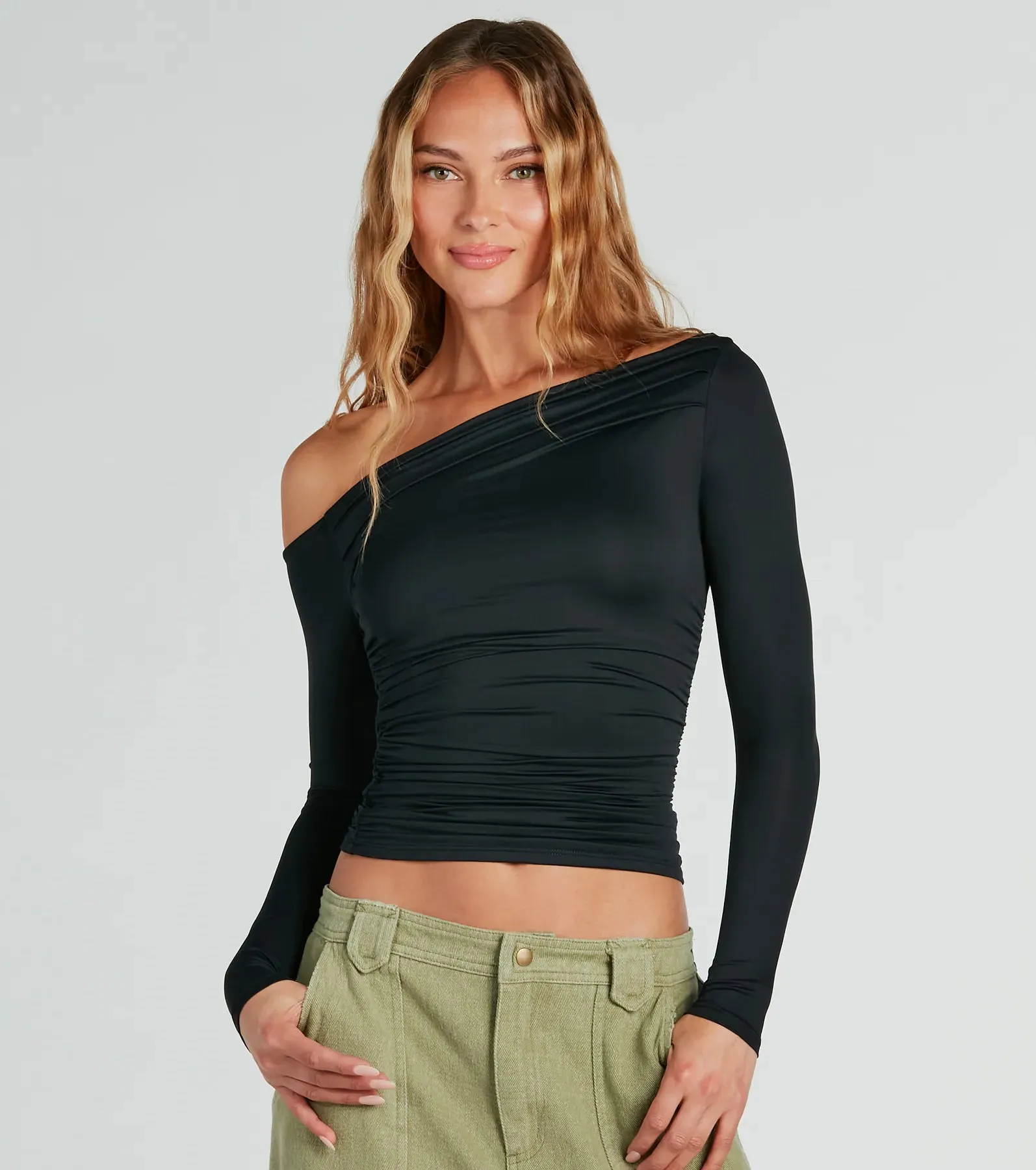 Looking Flawless Smooth Off-The-Shoulder Top sold by Windsor