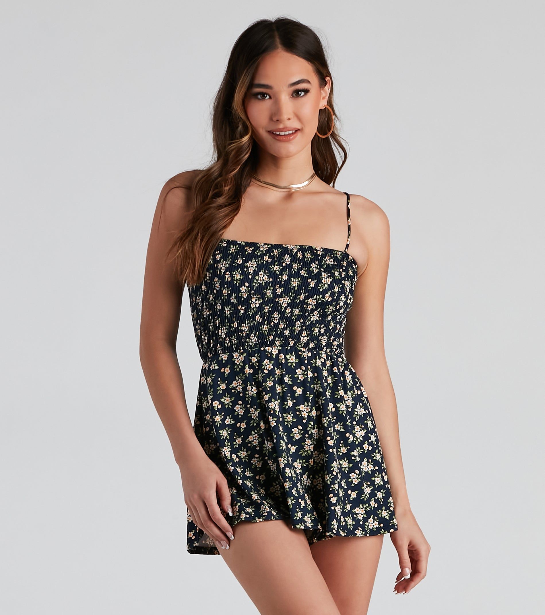 Sweet Vibes Ditsy Floral Romper sold by Windsor