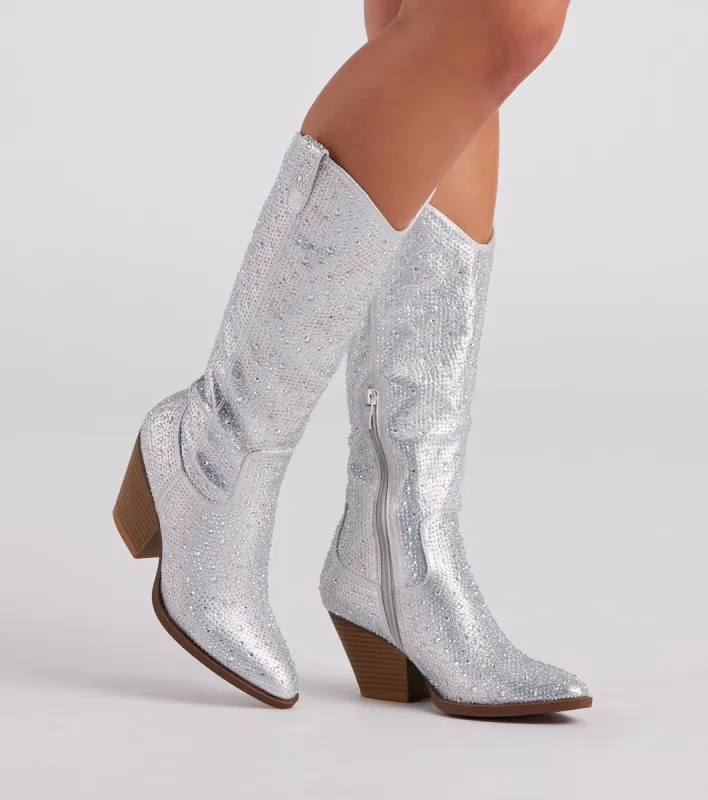 Country Diva Rhinestone Cowboy Boots sold by Windsor
