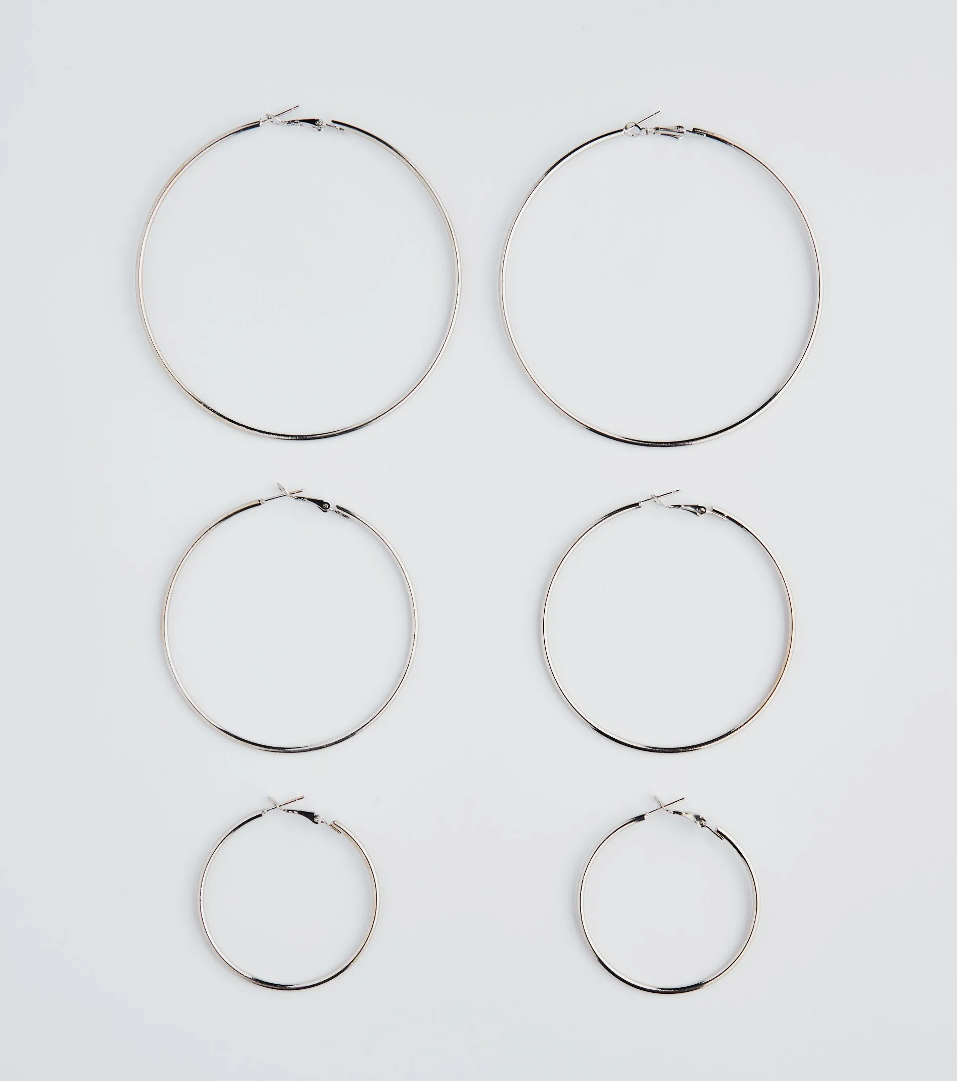 Simply Classic Three-Pack Hoop Earrings sold by Windsor