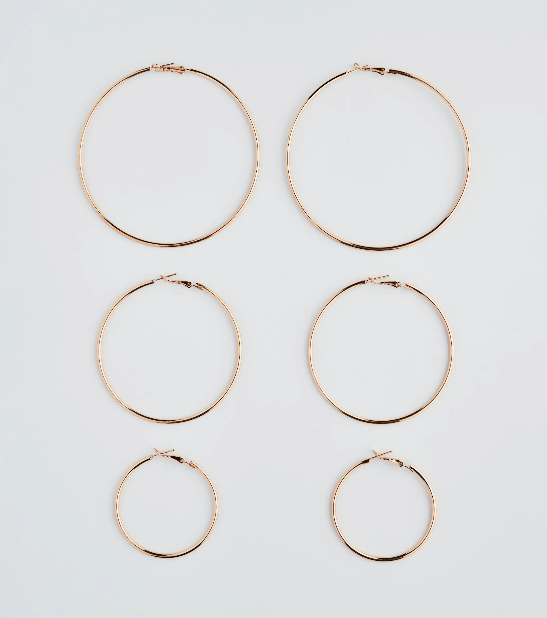 Simply Classic Three-Pack Hoop Earrings sold by Windsor product image thumbnail 2