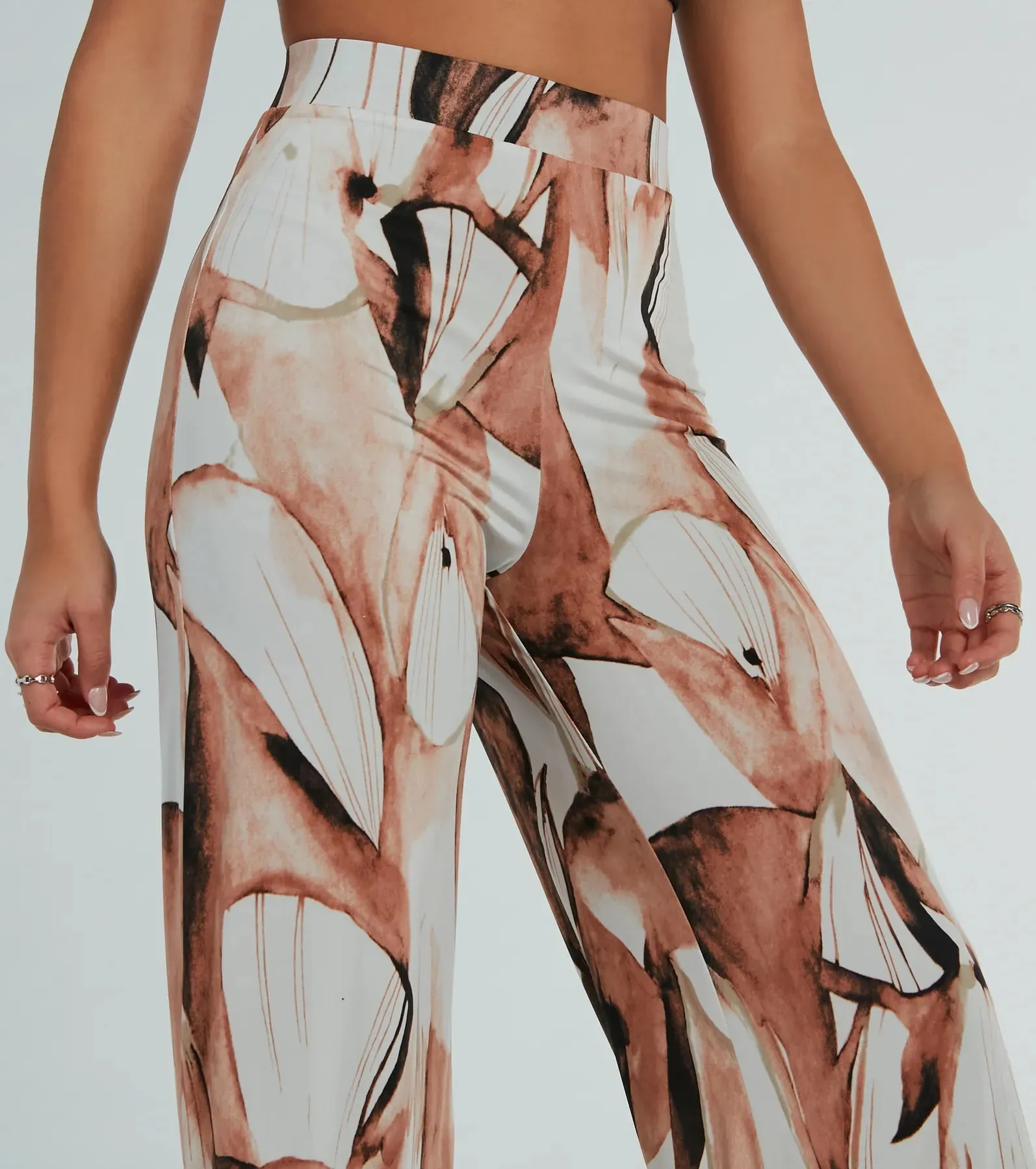 Like A Work Of Art Abstract Wide Leg Palazzo Pants sold by Windsor product image thumbnail 4