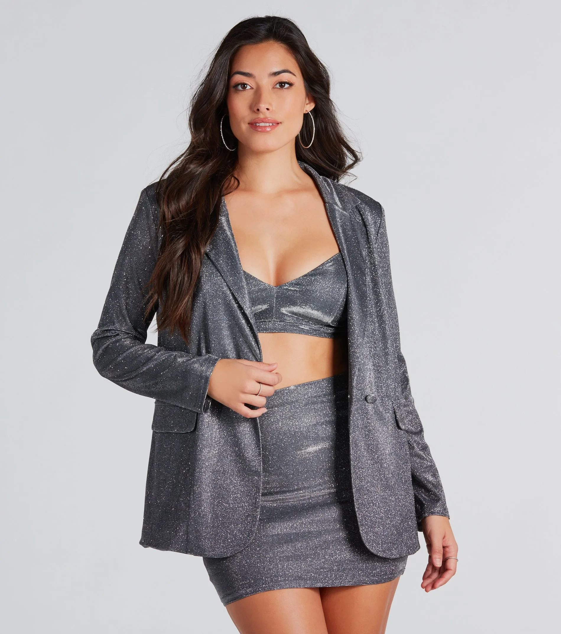 Fashionable Perfection Glitter Blazer sold by Windsor