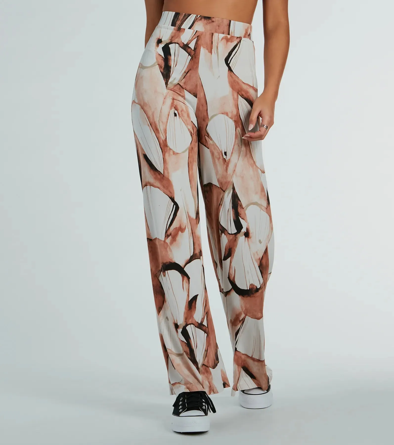 Like A Work Of Art Abstract Wide Leg Palazzo Pants sold by Windsor product image thumbnail 3