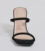 Evening Look Strappy Nubuck Block Heels sold by Windsor