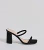 Evening Look Strappy Nubuck Block Heels sold by Windsor