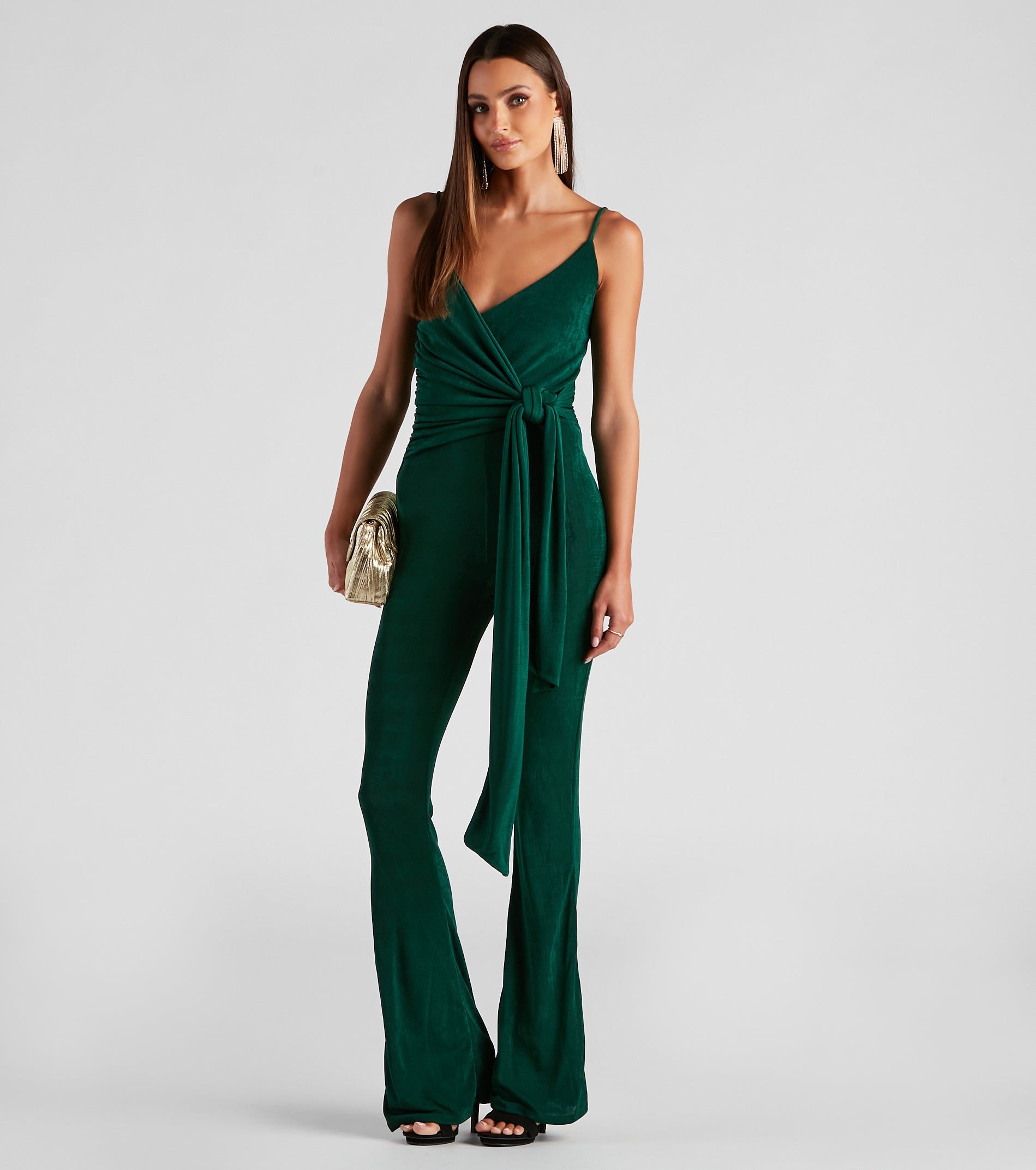 Tied In Knots Surplice Jumpsuit sold by Windsor