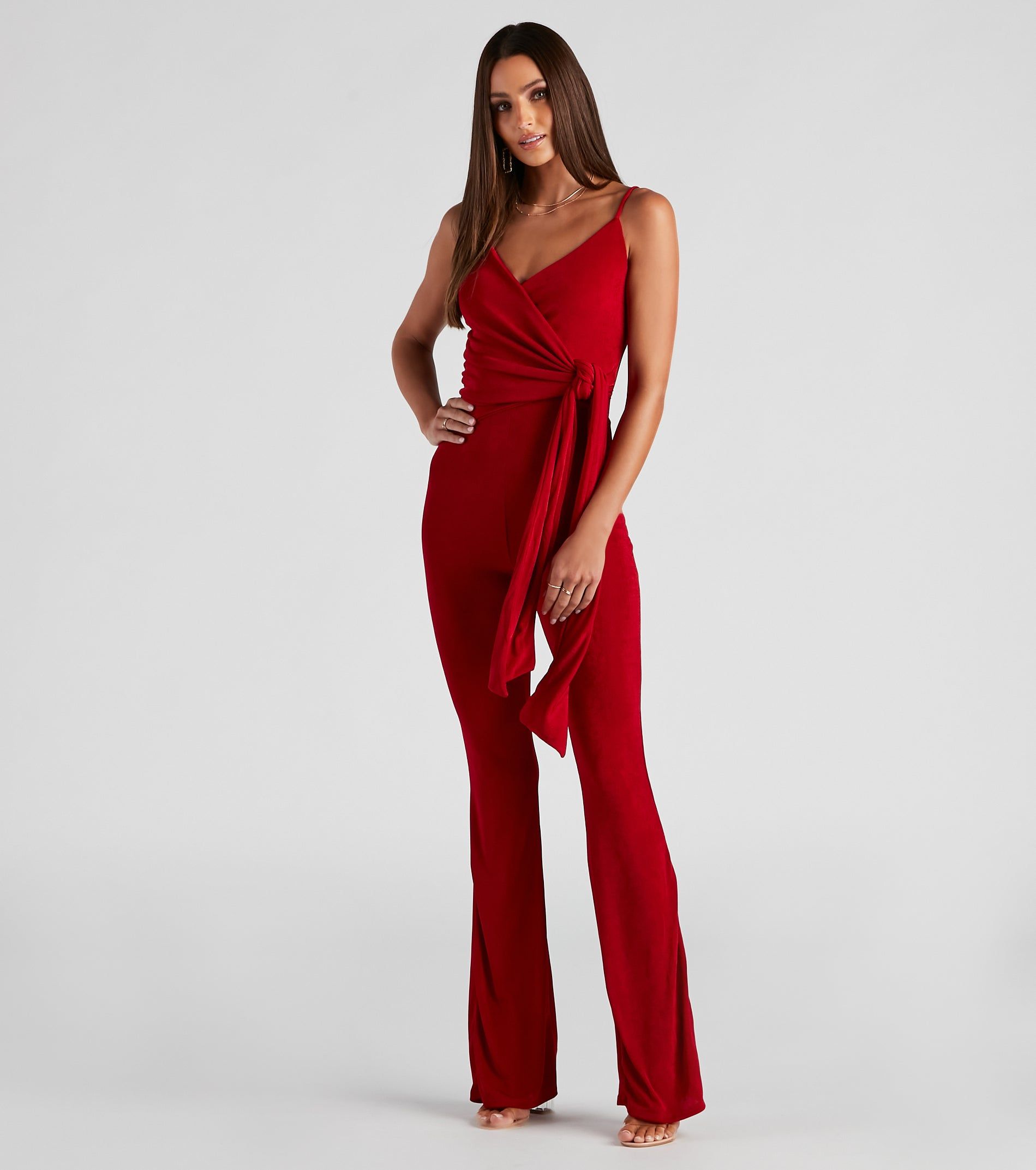 Tied In Knots Surplice Jumpsuit sold by Windsor product image thumbnail 5